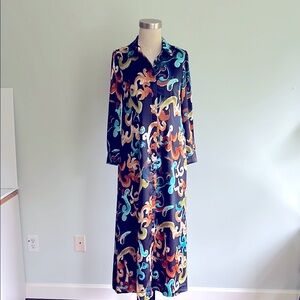 Multicolor Maxi Shirtdress